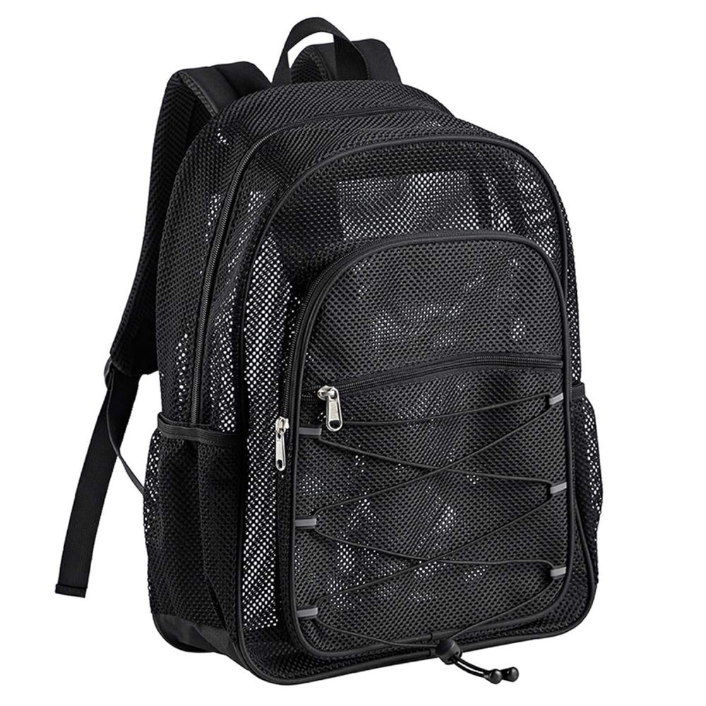 Classic Black Mesh Backpack